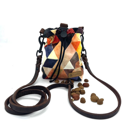 Leckerlibeutel Brown Geo Braun Goodiebag mit Hundeleine von ScandiPaws