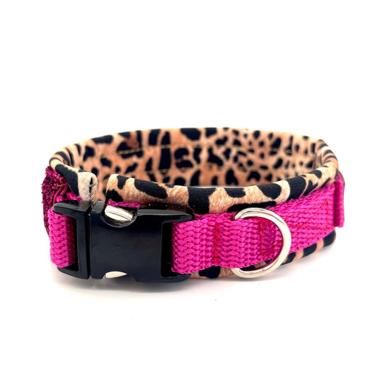 Hundehalsband Crazy Pink Leo von ScandiPaws