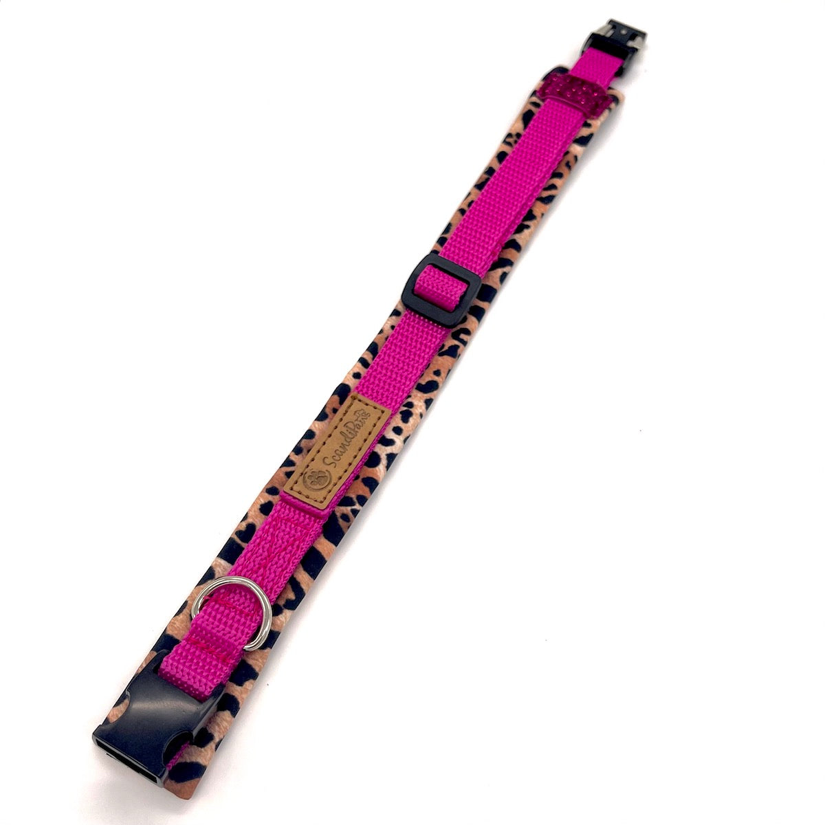 Dog Collar Crazy Pink Leo 