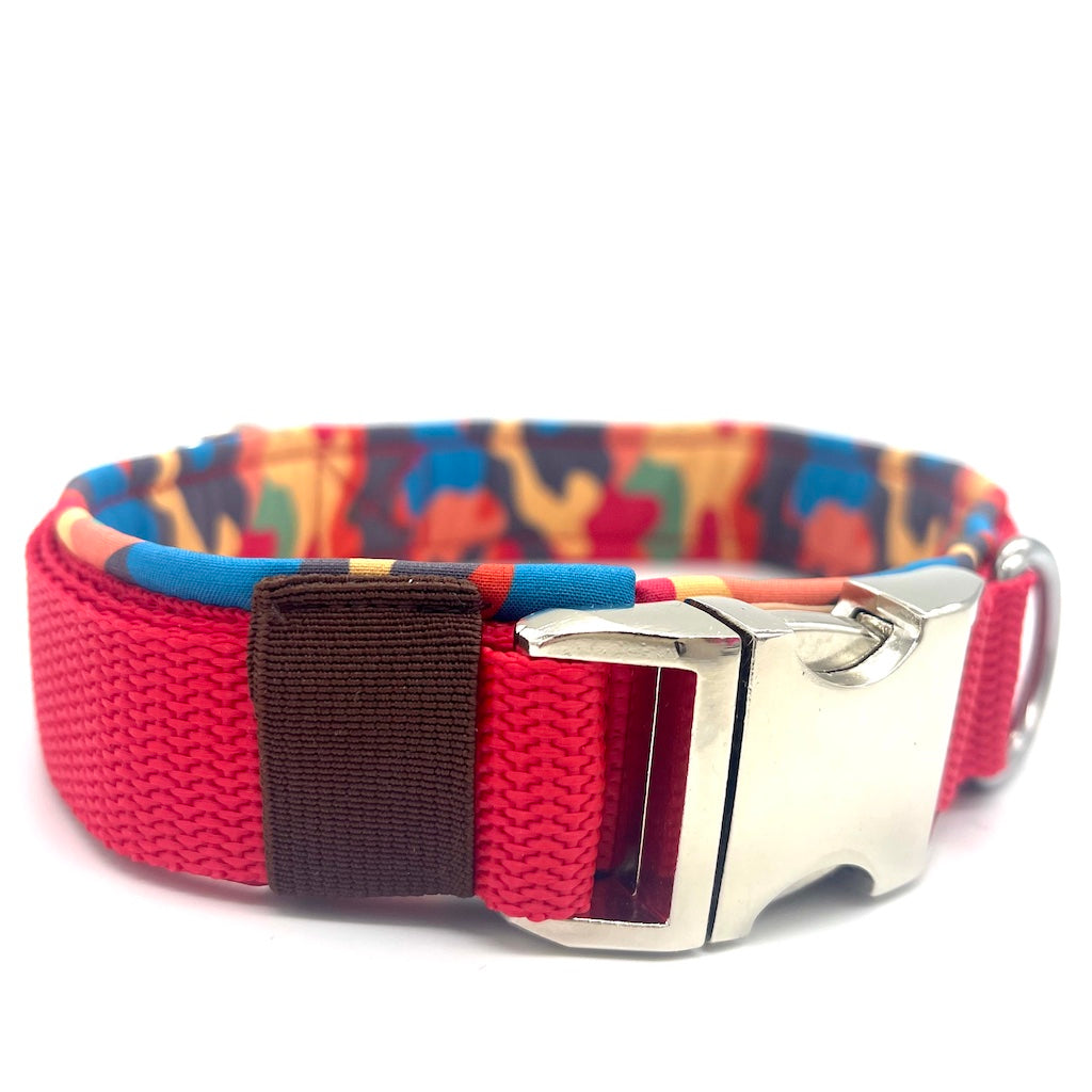 Hunde Halsband Red Camouflage