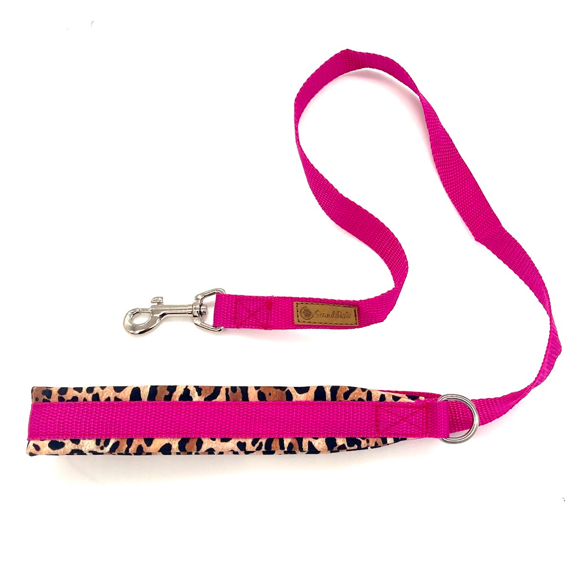 Sport Hundeleine Sporti Crazy Pink Leo von ScandiPaws