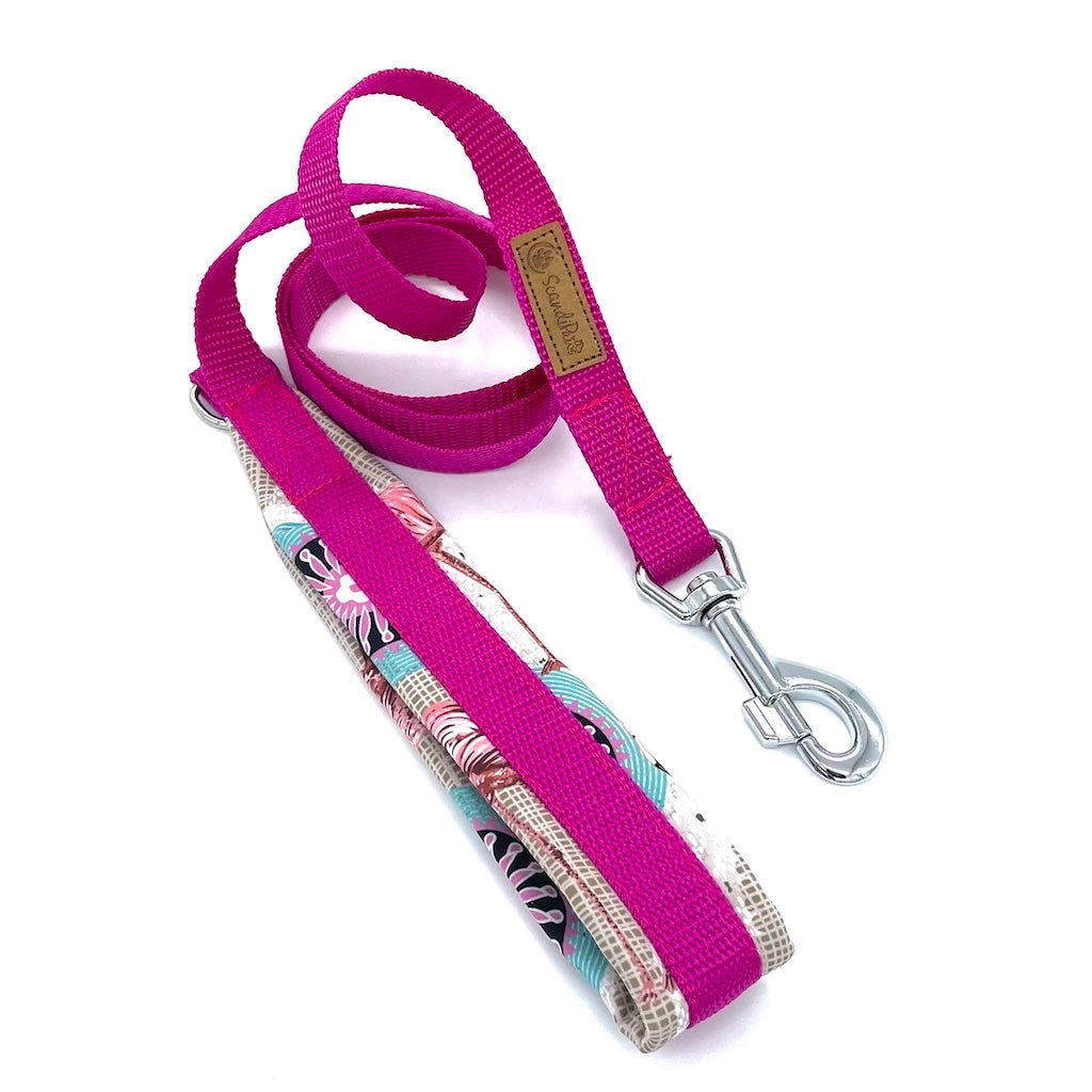 Sport Hundeleine Sporti Pink Flamingo von ScandiPaws